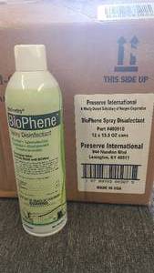 12 x 15.5 Oz cans of BioPhene Spray Disenfectant