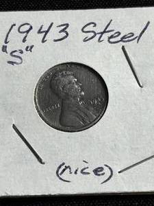 1943 Steel LincolnWheat Back Penny - Good Condition - S Mint