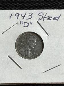 1943 Steel LincolnWheat Back Penny - Good Condition - D Mint