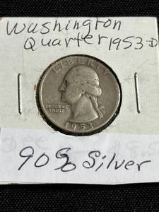1953-D Washington Quarter (90% Silver)