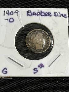 1909-O Barber Dime