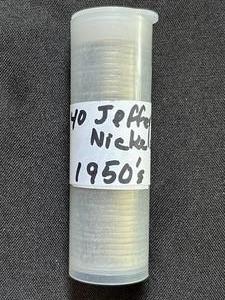 40 Jefferson Nickels from the 1950s