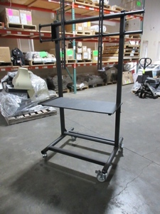 lot 103 image: ROLLING MONITOR STAND AND WORK STATION