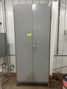 lot 23 image: Storage Cabinet on Stand with Extras