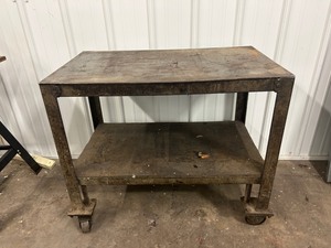 lot 60 image: Steel Heavy Duty Work Table