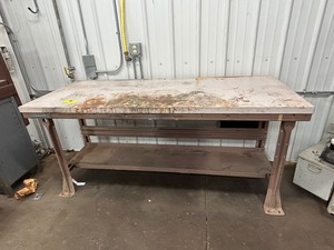 lot 65 image: Table with Shelf