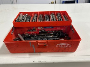 lot 85 image: Toolbox Full of Drill Bits
