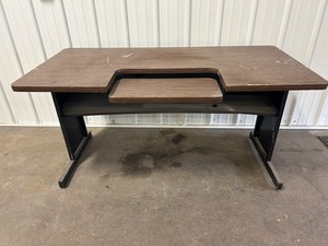 lot 100 image: Wooden Desk 60 x 29
