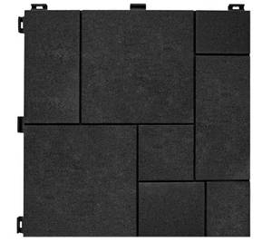lot 9 image: Easy Tile Home Deck Tile 12 x 12 Mosaic, Slate (10 Pack)