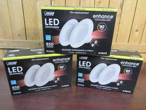 lot 1 image: (Set of 3) Feit CELEDR69272 90 CRI 75W Bulb, 2 Count (set of 3), Soft White