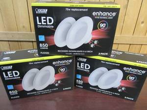lot 2 image: (Set of 3) Feit CELEDR69272 90 CRI 75W Bulb, 2 Count (set of 3), Soft White