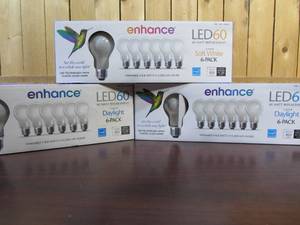 lot 8 image: 3x Boxes Feit Electric Led 60W Replacement Day Light (6 in 1 Pack), 18 Count