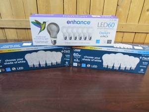 lot 9 image: (Set of 3) Feit Electric Led 60W Replacement Day Light & Choose your shade of white, 18 Count total (Set of 3)