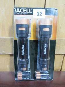 lot 32 image: (Set of 2) Duracell 550 Lumen Aluminum Focusing Flashlight-with Batteries (Set of 2)