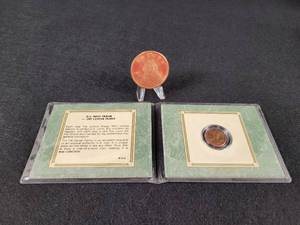 1997 Mint Error Off-Center Lincoln Cent  1oz LAKOTA Copper Round