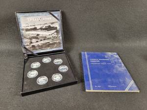1944 D-Day 1 Franc Commemorative Coin Set  Liberty Standing Quarter Coin Book (Empty)
