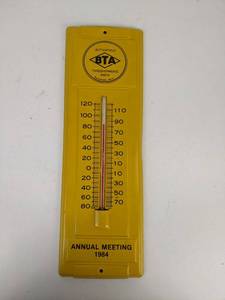 lot 980 image: Vintage Tin Butterfield Threshermens Association Thermometer