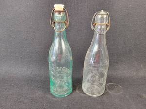 lot 1060 image: Blob Top Glass Bottle - A.A. Gordon Scranton, PA and John Hartin & Co. Boston, MA