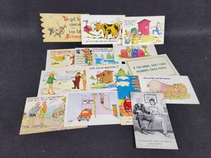 lot 1083 image: 1940s & 1950s Funny  Comic Postcards