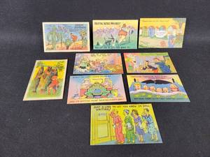 lot 1082 image: 1940s & 1950s Funny  Comic Linen Type Postcards