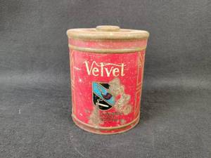 lot 1014 image: Vintage Velvet Pipe Tobacco Tin