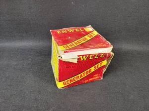 lot 1024 image: NOS ENWELL Bicycle Headlight, Taillight and Generator Kit - Model No. 85 with Original Box