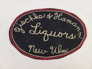 lot 975 image: Vintage Zischka & Hamann Liquors Patch - New Ulm, MN