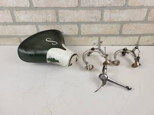 lot 979 image: Vintage SCHWINN Brake Assemblies, Lever and Seat
