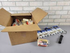 lot 549 image: (26) New 4 x 38 Nap Paint Rollers  (10) New 4.5 x 38 Nap Rollers and Roller