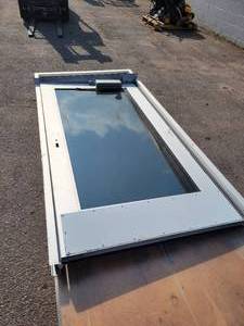 lot 541 image: Aluminum Commercial Door with Frame - NO SHIPPING