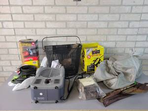 lot 643 image: Milkhouse Heater, Light Clips, Hydraulic Hoses, Twist Drill Bits and More - NO SHIPPING