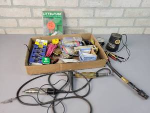 lot 651 image: Snap On 12V Tester, K-D Tools Compression Tester, Clean Spark II, Fuses and More