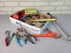lot 652 image: RIDGID Pipe Wrench, Rivet Gun & Rivets, Pliers, Brass Rods and More