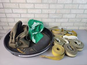 lot 654 image: Cargo Straps, Water Heater Pan and More - NO SHIPPING