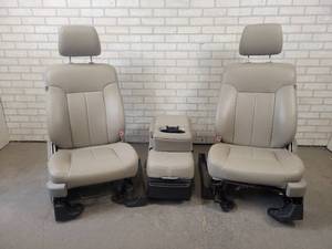 lot 525 image: KatzKin Leather Seats and Console - Removed from 2010 FORD F150 - NO SHIPPING
