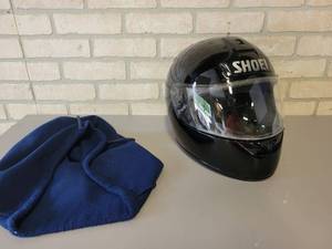 lot 673 image: SHOEI RF-900 Helmet Size Large with Face Shield - Good Condition