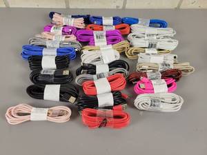 lot 685 image: (30) NEW USB to Micro-USB Charging Cables