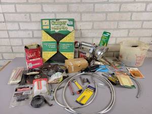 lot 697 image: Large Lot of Assorted Hardware and Hand Tools - NO SHIPPING