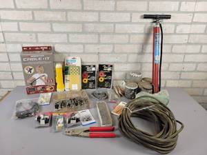 lot 705 image: Extension Cord, Hardware, Cable Crimper and More - NO SHIPPING