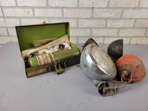 lot 726 image: Vintage Tractor Lights and More