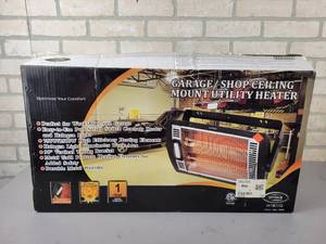 lot 727 image: OPTIMUS Model No. H-9010  1500W 120VAC Electric Garage Heater - Appears Unused