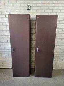 lot 764 image: (2) Long Gun Cabinets with Keys - NO SHIPPING