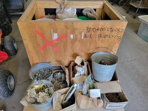 lot 517 image: Crate of Assorted Nuts, Bolts, Washers and Hardware - NO SHIPPING