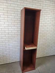 lot 831 image: Tall Wood Shelf - Approx. 73 x 18 x 15 - NO SHIPPING