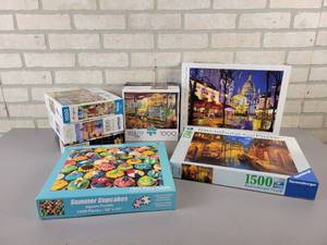 lot 861 image: (10) Assorted Puzzles - Ravensburg, Clementoni and More