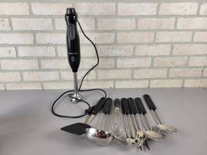 lot 870 image: Kitchen Aid Immersion Blender, OXO Kitchen Utensils and More