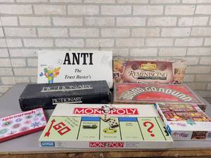 lot 892 image: Pictionary, Anti-Trust, Monopoly and More Games