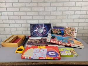 lot 894 image: Vintage Battleship Game, Clue, Who Wants to be a Millionaire and More