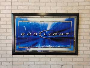 lot 62 image: Bud Light Mirror - NO SHIPPING