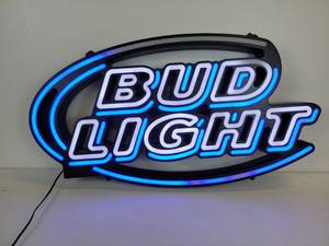 lot 63 image: Bud Light Small Prestige Opti-Neon Dimmable Sign